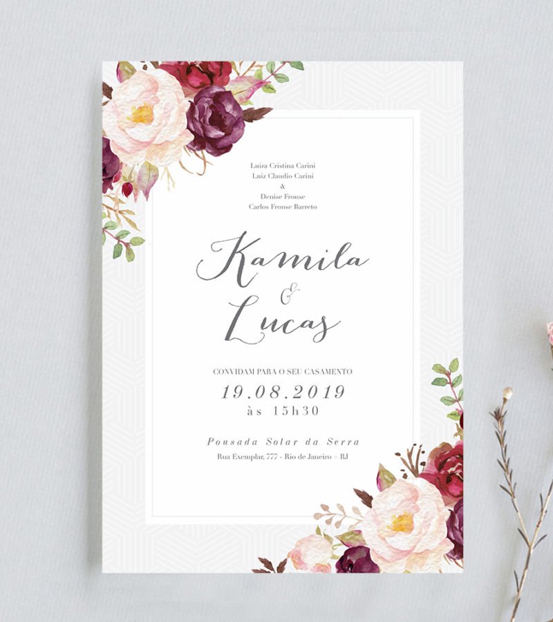 Featured image of post Arte Convite De Casamento Para Editar Convites de casamento personalizados com entrega para todo brasil